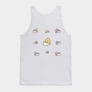 Funny snails stickers Tank Top